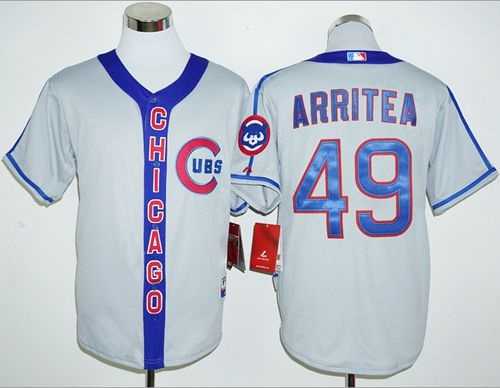 Chicago Cubs #49 Jake Arrieta Gray Cooperstown Stitched Baseball Jersey,We sell and wholesale Chicago Cubs #49 Jake Arrieta Gray Cooperstown Stitched Baseball Jersey on line form chian!
